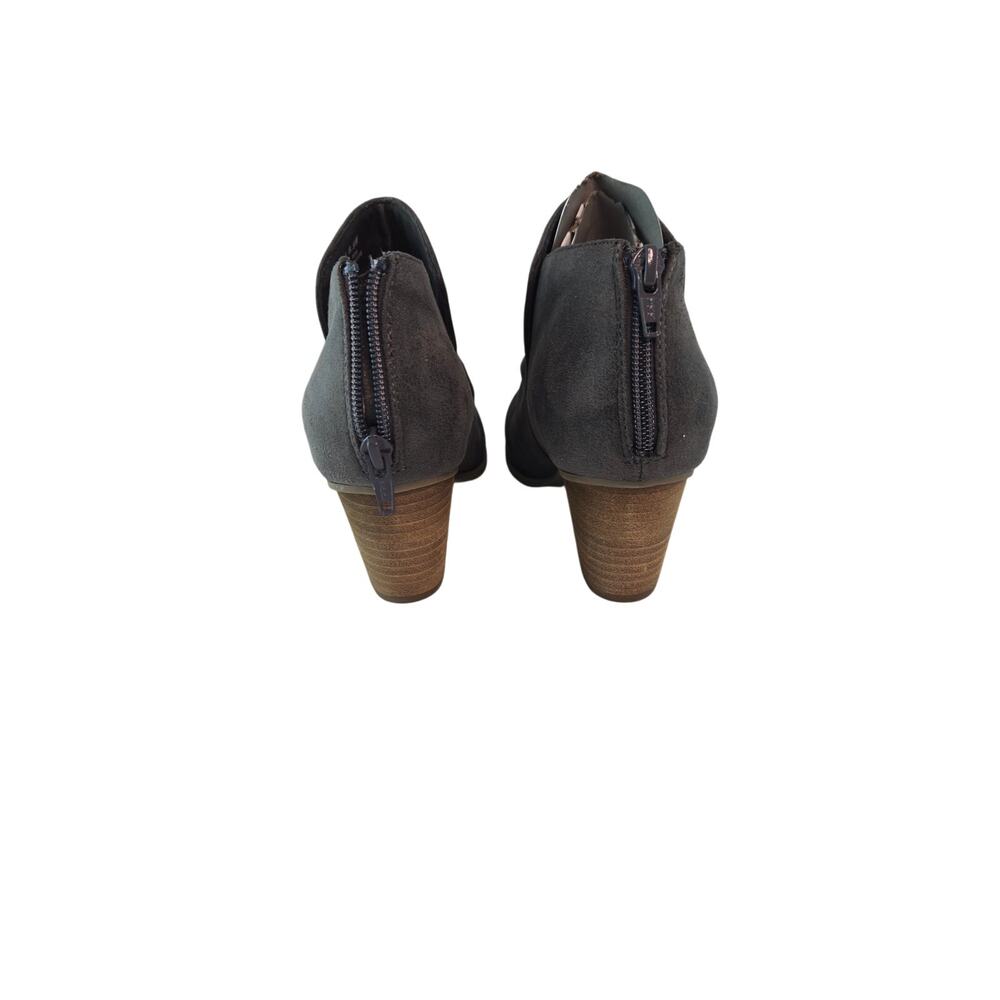 Gray Report Scrunched Booties With Chunky Stacked… - image 3